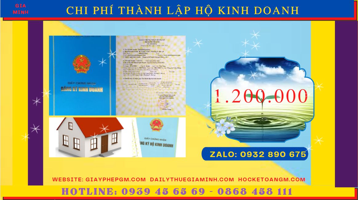 DỊCH VỤ THÀNH LẬP HỘ KINH DOANH CÁ THỂ UY TÍN TẠI HUYỆN PHÙ CỪ 5 Bảng giá thành lập hộ kinh doanh cá thể uy tín tại Huyện Phù Cừ
