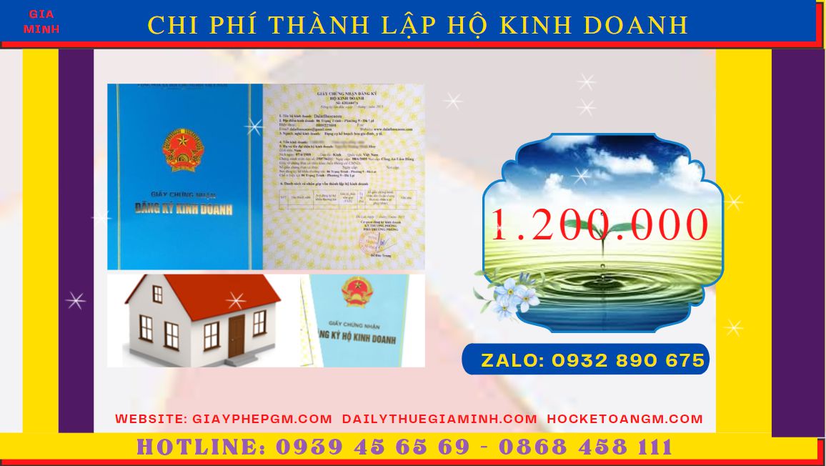DỊCH VỤ THÀNH LẬP HỘ KINH DOANH CÁ THỂ UY TÍN TẠI HUYỆN TIÊN LỮ 5 Bảng giá thành lập hộ kinh doanh cá thể uy tín tại Huyện Tiên Lữ