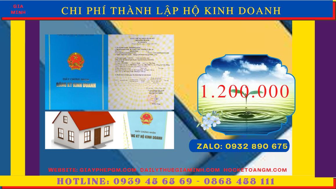 DỊCH VỤ THÀNH LẬP HỘ KINH DOANH CÁ THỂ UY TÍN TẠI HUYỆN VĂN GIANG 5 Bảng giá thành lập hộ kinh doanh cá thể uy tín tại Huyện Văn Giang