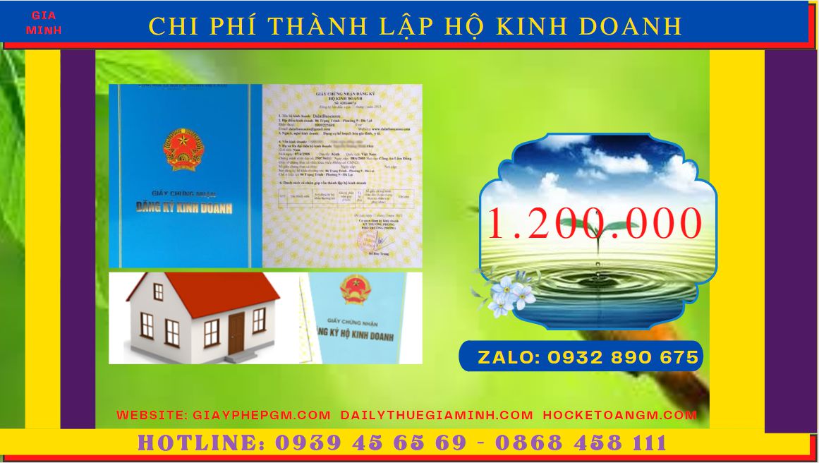 DỊCH VỤ THÀNH LẬP HỘ KINH DOANH CÁ THỂ UY TÍN TẠI HUYỆN YÊN MỸ 5 Bảng giá thành lập hộ kinh doanh cá thể uy tín tại Huyện Yên Mỹ