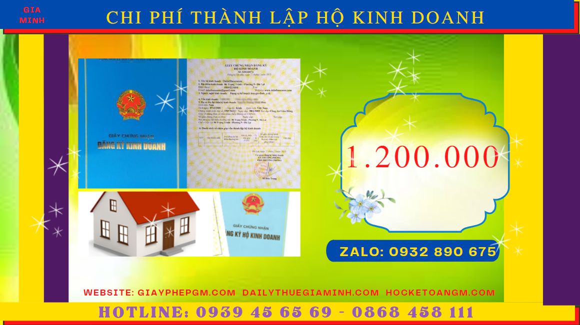 DỊCH VỤ THÀNH LẬP HỘ KINH DOANH CÁ THỂ UY TÍN TẠI QUẬN 1 5 Bảng giá thành lập hộ kinh doanh cá thể uy tín tại Quận 1