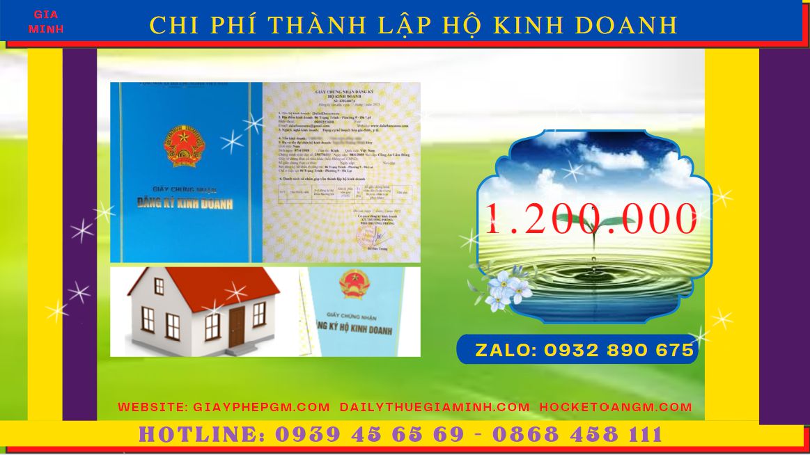 DỊCH VỤ THÀNH LẬP HỘ KINH DOANH CÁ THỂ UY TÍN TẠI QUẬN 12 5 Bảng giá thành lập hộ kinh doanh cá thể uy tín tại Quận 12