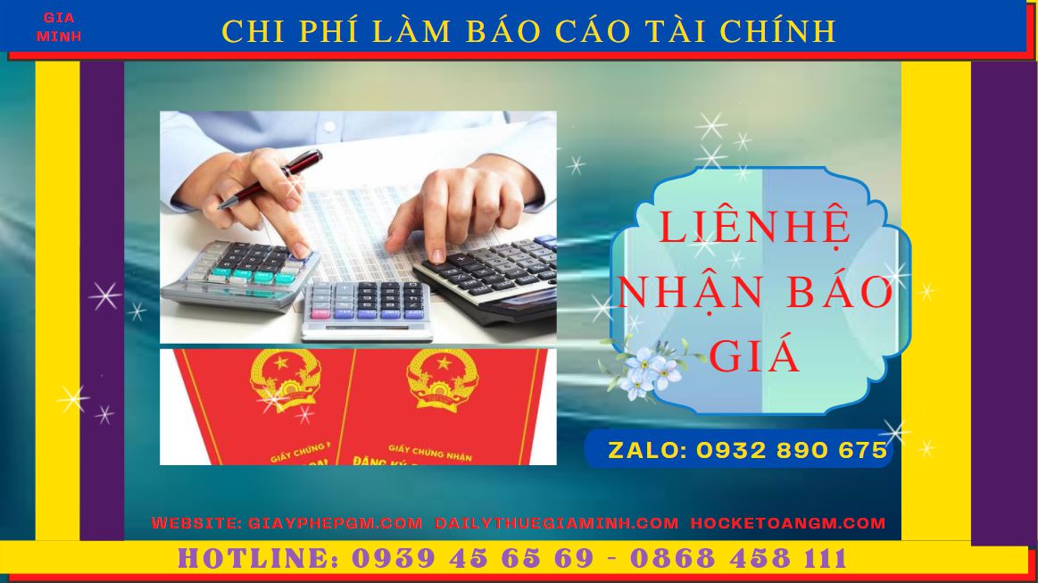 Dịch vụ làm báo cáo tài chính quyết toán năm tại hưng yên 5 Chi phí làm báo cáo tài chính quyết toán năm ở Hưng Yên