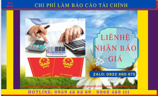 Chi phí làm báo cáo tài chính quyết toán năm ở Thành Phố Thủ Đức