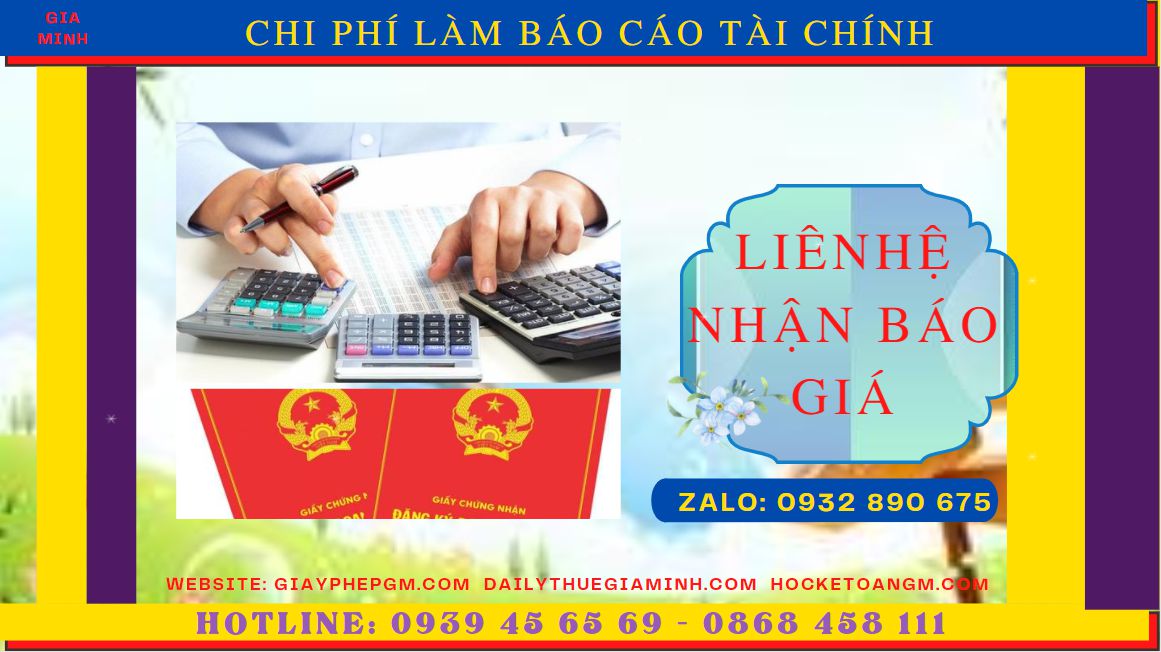 Dịch vụ làm báo cáo tài chính quyết toán năm tại thành phố bắc giang 5 Chi phí làm báo cáo tài chính quyết toán năm ở Thành phố Bắc Giang