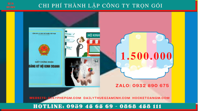 Thành lập công ty cổ phần Huyện Ba Vì 5 Chi phí thành lập công ty cổ phần ở Huyện Ba Vì - Hà Nội