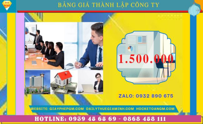 Chi phí thành lập công ty đóng gói bao bì tại TT Huế
