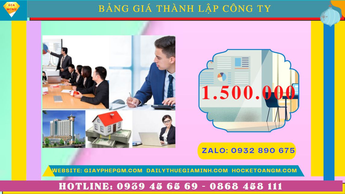 Chi phí thành lập công ty đóng gói bao bì tại Bến Tre