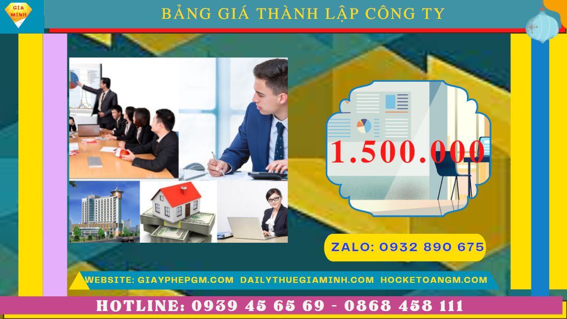 Chi phí thành lập công ty đóng gói bao bì tại Hà Giang