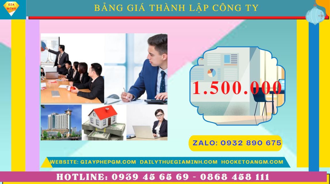Chi phí thành lập công ty đóng gói bao bì tại Huế