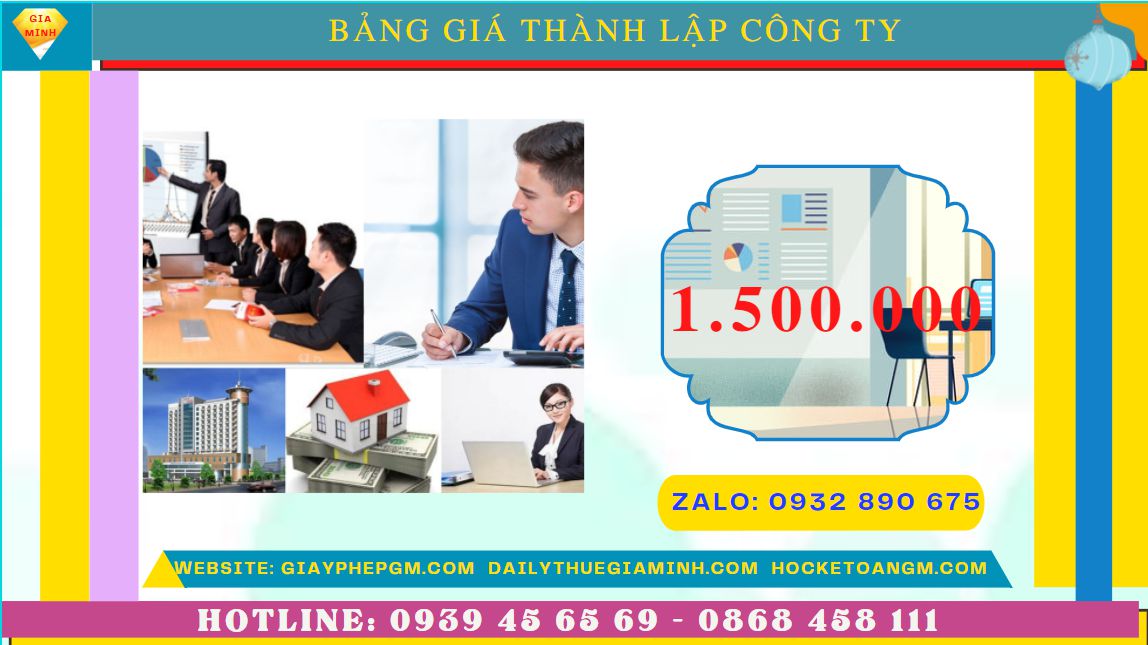 Chi phí thành lập công ty đóng gói bao bì tại Nam Định