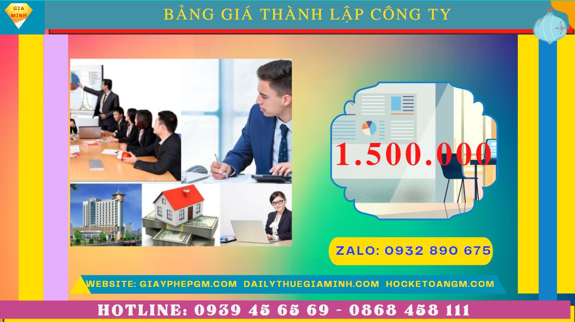 Chi phí thành lập công ty đóng gói bao bì tại Sóc Trăng