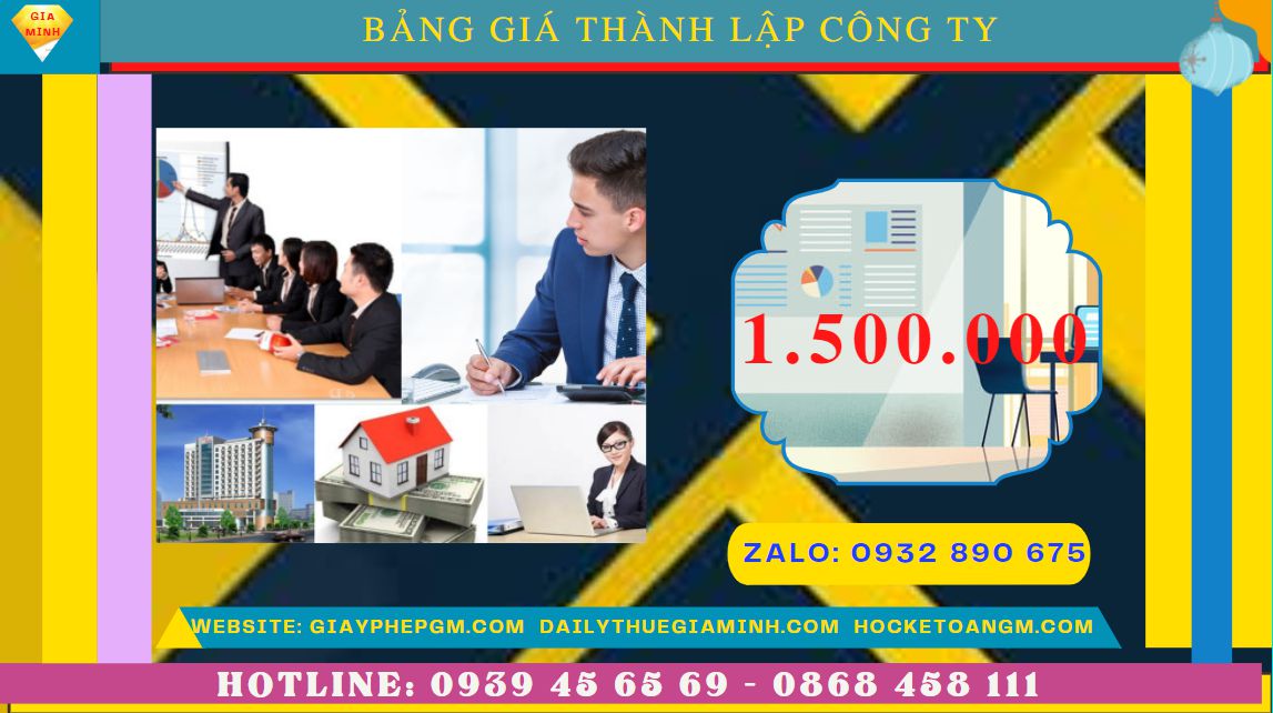 Chi phí thành lập công ty đóng gói bao bì tại Thanh Hóa