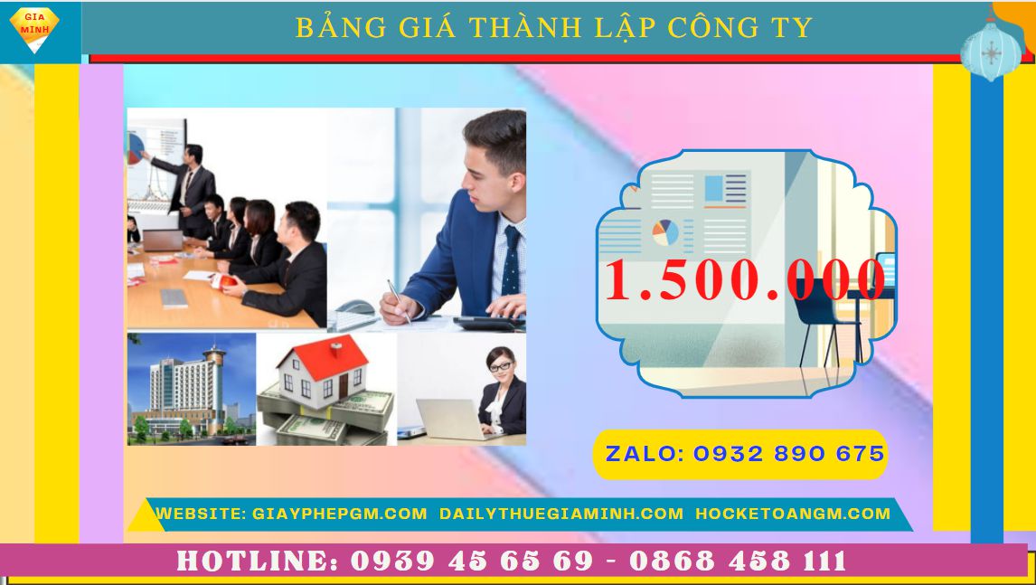 Chi phí thành lập công ty đóng gói bao bì tại Trà Vinh