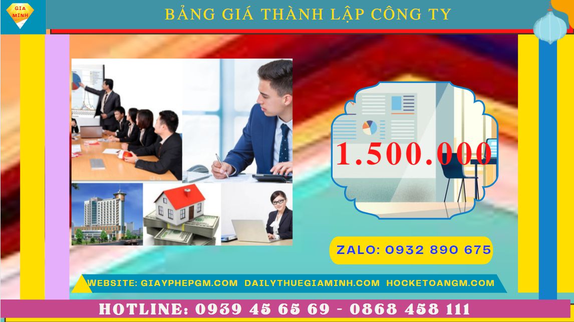 Thủ tục thành lập công ty đóng gói bao bì tại Vĩnh Long - Hướng dẫn chi tiết 7 Chi phí thành lập công ty đóng gói bao bì tại Vĩnh Long