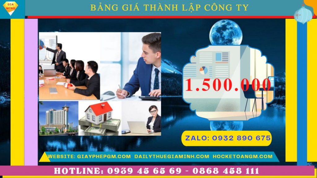 THỦ TỤC THÀNH LẬP CÔNG TY LUẬT TẠI QUẢNG BÌNH 5 Chi phi thành lập công ty Luật tại Quảng Bình