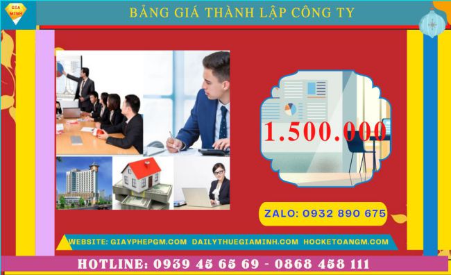 Chi phí thành lập công ty ship hàng tại Bà Rịa Vũng Tàu