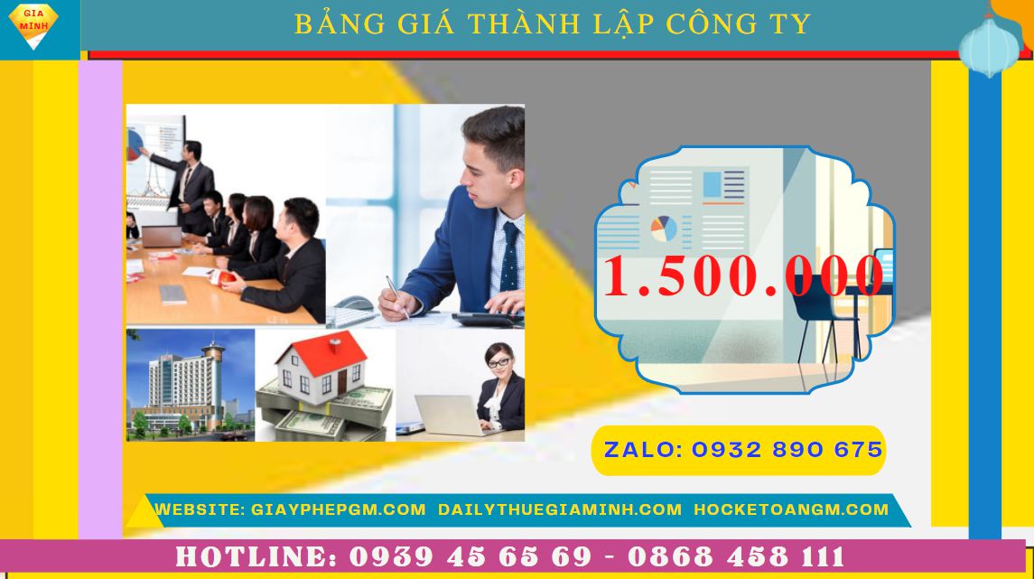 Chi phí thành lập công ty ship hàng tại Bến Tre