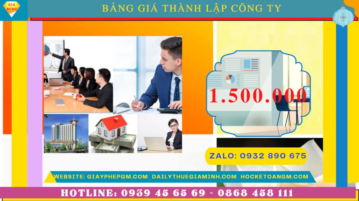 Chi phí thành lập công ty ship hàng tại Lai Châu