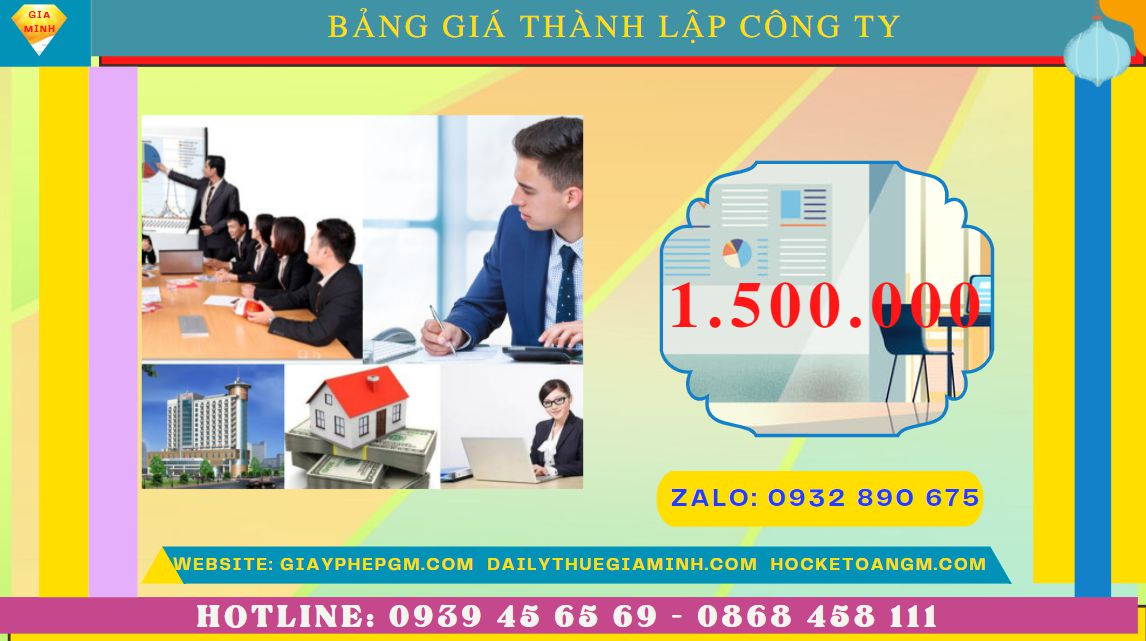 Chi phí thành lập công ty ship hàng tại Tuyên Quang