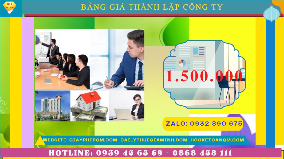 Chi phí thành lập công ty ship hàng tại Vĩnh Phúc