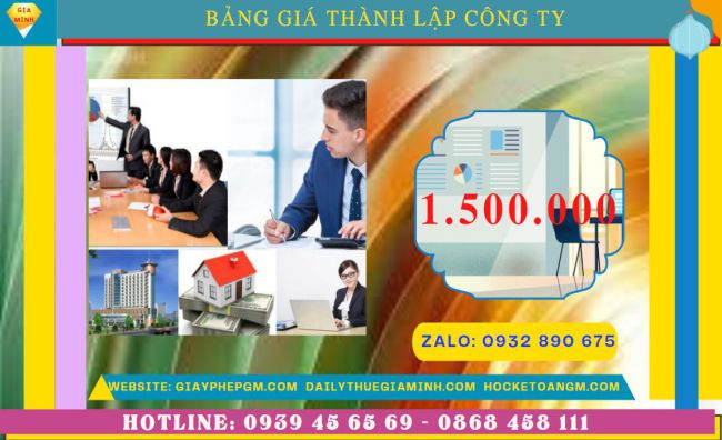 Chi phí thành lập công ty ship hàng tại Yên Bái