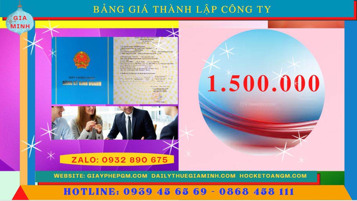 DỊCH VỤ THÀNH LẬP DOANH NGHIỆP A-Z TRỌN GÓI TẠI ĐIỆN BIÊN 5 Chi phí thành lập doanh nghiệp nhanh Điện Biên