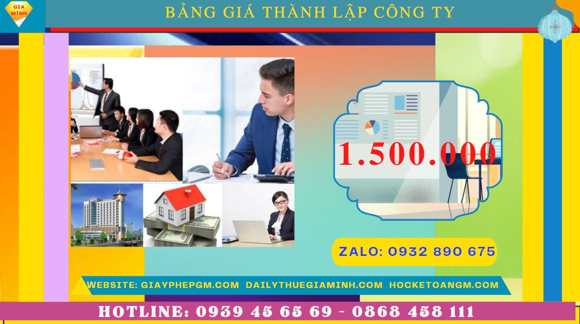 DỊCH VỤ THÀNH LẬP DOANH NGHIỆP A-Z TRỌN GÓI TẠI HUYỆN KIM ĐỘNG 5 Chi phí thành lập doanh nghiệp nhanh Huyện Kim Động