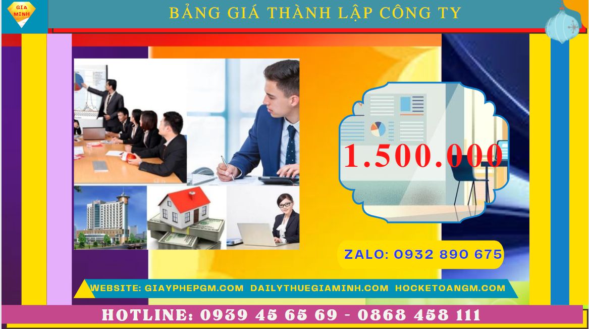 DỊCH VỤ THÀNH LẬP DOANH NGHIỆP A-Z TRỌN GÓI TẠI HUYỆN PHÙ CỪ 5 Chi phí thành lập doanh nghiệp nhanh Huyện Phù Cừ