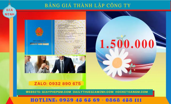Chi phí thành lập doanh nghiệp nhanh Sơn La