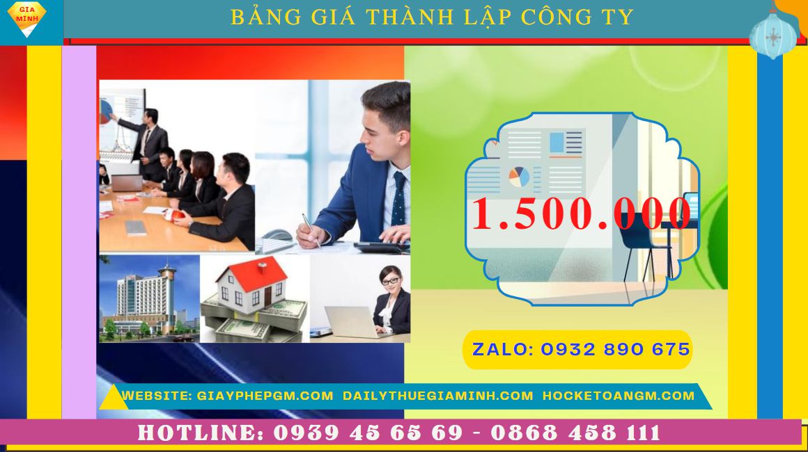 DỊCH VỤ THÀNH LẬP DOANH NGHIỆP A-Z TRỌN GÓI TẠI THÀNH PHỐ PHỦ LÝ 5 Chi phí thành lập doanh nghiệp nhanh Thành Phố Phủ Lý