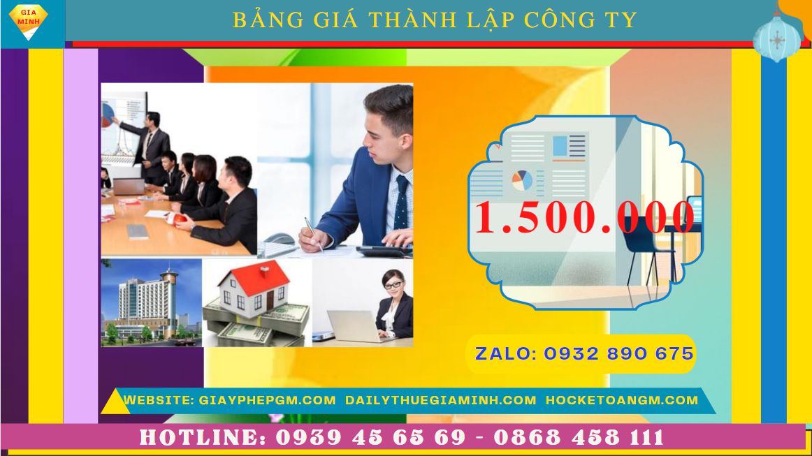 Chi phí thành lập doanh nghiệp nhanh Thị Xã Mỹ Hào
