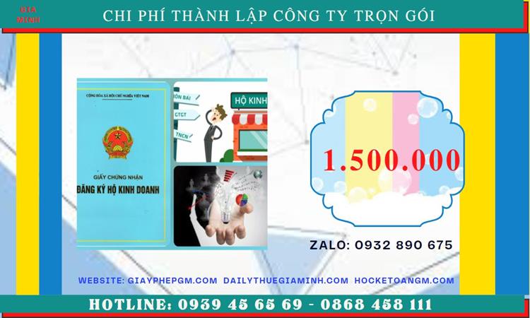 DỊCH VỤ THÀNH LẬP DOANH NGHIỆP TẠI HUYỆN THANH TRÌ HÀ NỘI 5 Chi phí thành lập doanh nghiệp tại Huyện Thanh Trì - Hà Nội