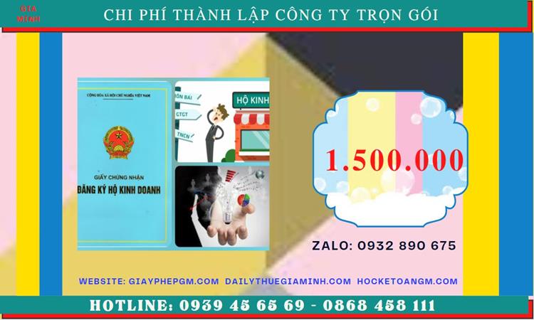 DỊCH VỤ THÀNH LẬP DOANH NGHIỆP TẠI HUYỆN GIA LÂM HÀ NỘI 5 Chi phí thành lập doanh nghiệp tại Huyện Gia Lâm - Hà Nội