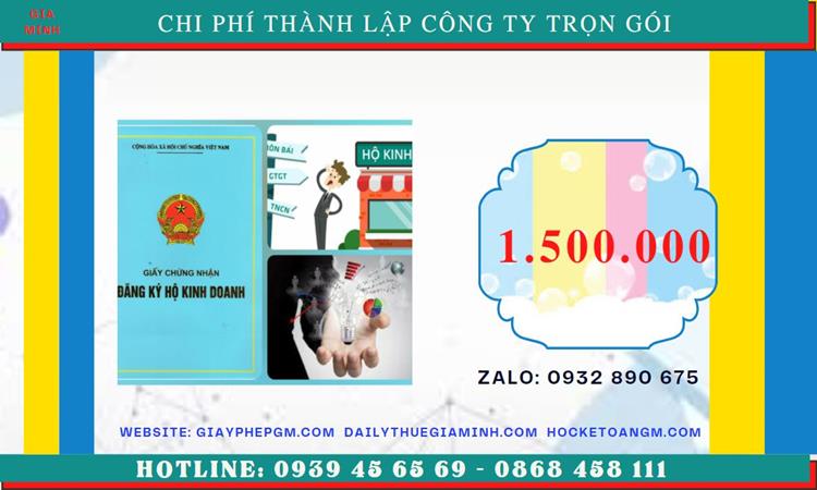 DỊCH VỤ THÀNH LẬP DOANH NGHIỆP TẠI HUYỆN PHÚ XUYÊN HÀ NỘI 5 Chi phí thành lập doanh nghiệp tại Huyện Phú Xuyên - Hà Nội