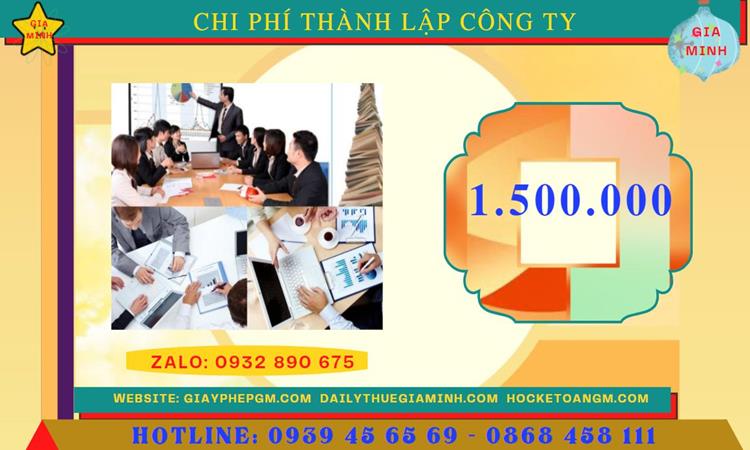 DỊCH VỤ THÀNH LẬP DOANH NGHIỆP TẠI LẠNG SƠN 5 Chi phí thành lập doanh nghiệp tại Lạng Sơn