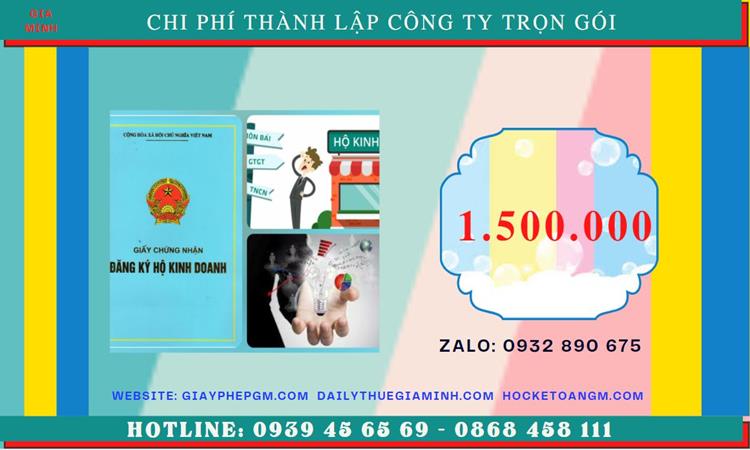 Dịch vụ thành lập doanh nghiệp tại quận 6 tphcm 5 Chi phí thành lập doanh nghiệp tại Quận 6 - TPHCM