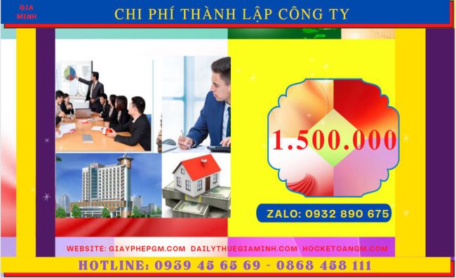 DỊCH VỤ THÀNH LẬP DOANH NGHIỆP A-Z TRỌN GÓI TẠI QUẬN HÀ ĐÔNG 5 Chi phí thành lập doanh nghiệp tại Quận Hà Đông