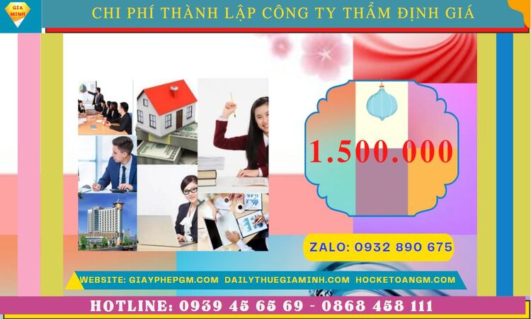 Chi phí thành lập doanh nghiệp thẩm định giá tại Bắc Kạn