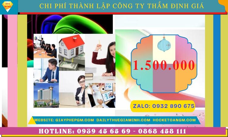 THÀNH LẬP CÔNG TY THẨM ĐỊNH GIÁ TẠI BẾN TRE 13 Chi phí thành lập doanh nghiệp thẩm định giá tại Bến Tre