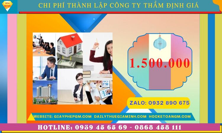 Chi phí thành lập doanh nghiệp thẩm định giá tại Hà Giang