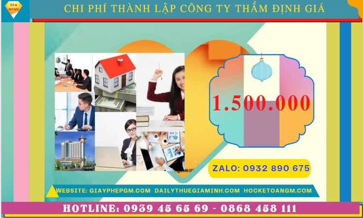 Chi phí thành lập doanh nghiệp thẩm định giá tại Hải Dương