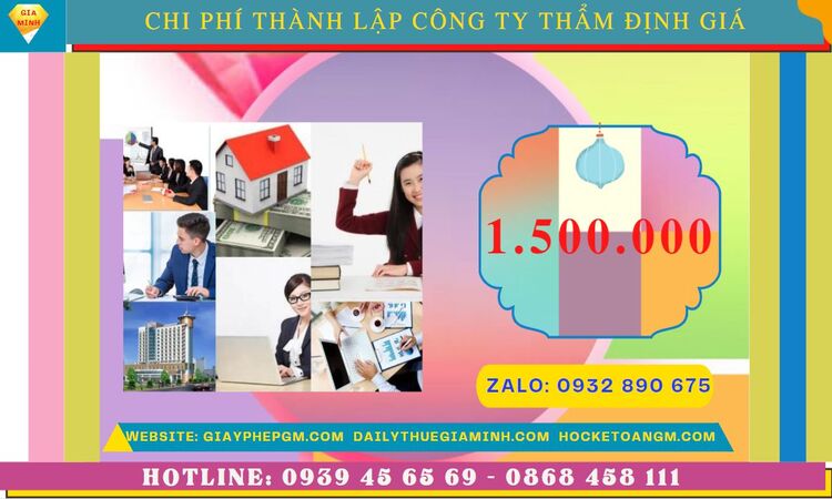 Chi phí thành lập doanh nghiệp thẩm định giá tại Lạng Sơn