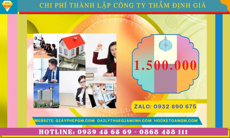 Chi phí thành lập doanh nghiệp thẩm định giá tại Quảng Trị