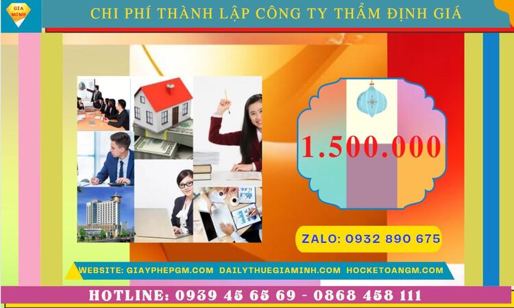 Chi phí thành lập doanh nghiệp thẩm định giá tại Sóc Trăng