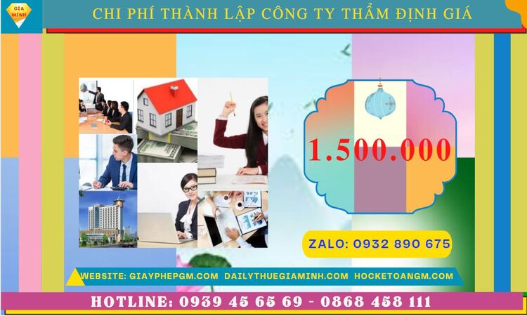 Chi phí thành lập doanh nghiệp thẩm định giá tại Thành Phố Đà Nẵng