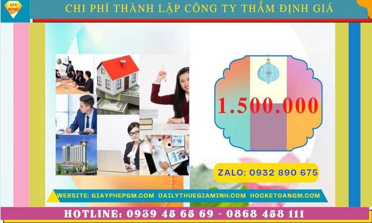 Chi phí Thành lập công ty thẩm định giá tại Thành Phố Hưng Yên