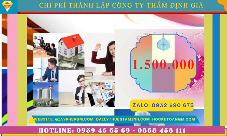 Chi phí thành lập doanh nghiệp thẩm định giá tại Thành Phố Thủ Đức