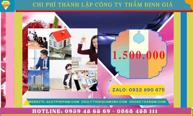 Chi phí thành lập doanh nghiệp thẩm định giá tại TP Đà Nẵng