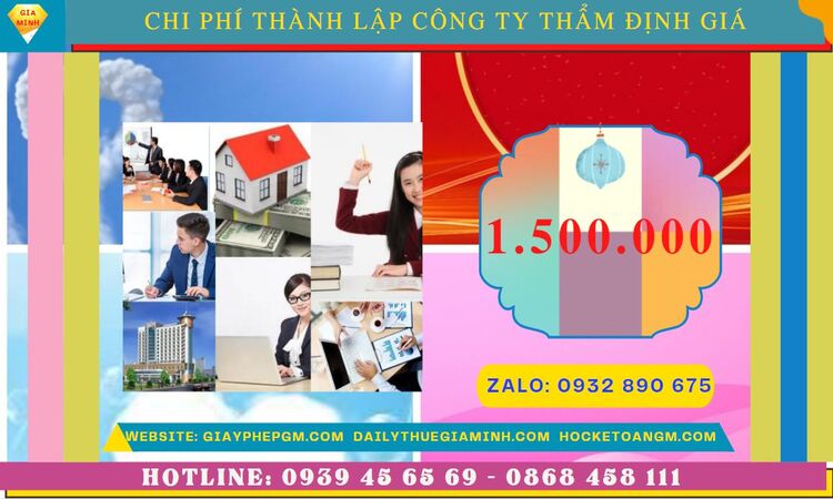 Chi phí thành lập doanh nghiệp thẩm định giá tại Thành phố Châu Đốc